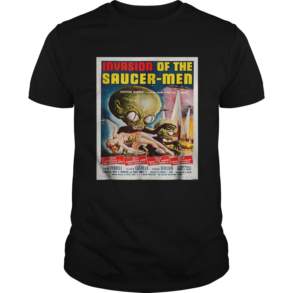 Invasion Of The Saucer Vintage Alien Movie shirt