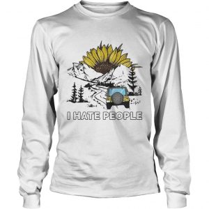 Jeep Sunflower I hate people longsleeve tee