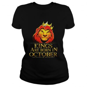 Lion King Are Born In October ladies tee