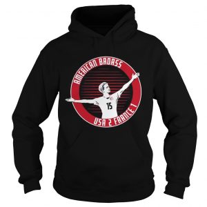 Megan Rapinoe American Badass USA 2 France 1 hoodie