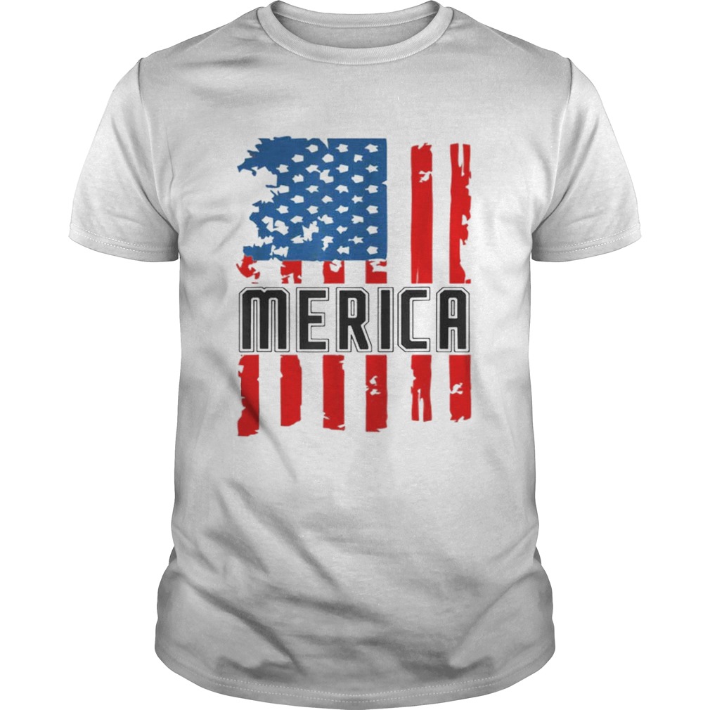 Merica Vintage American Flag 4th of July for Men Women Kids shirt