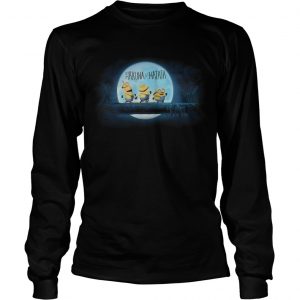 Minions Kevin Bob and Stuart Hakuna Matata longsleeve tee