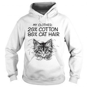 My clothes 20 cotton 80 cat hair hoodie