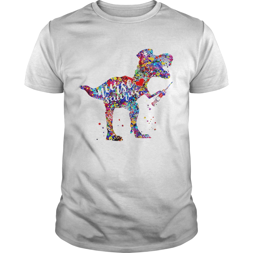 Nursesaurus dinosaur nurse saurus T-rex shirt