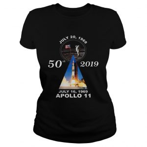 Official 50th 2019 Anniversary Moon Landing Apollo 11 July 1969 ladies tee