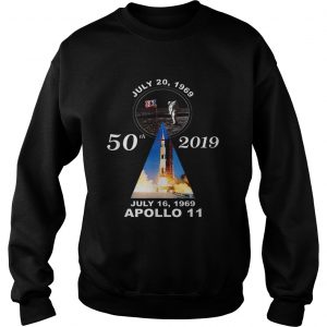 Official 50th 2019 Anniversary Moon Landing Apollo 11 July 1969 sweatshirt