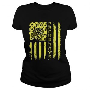 Proud Boys American flag Independence day ladies tee