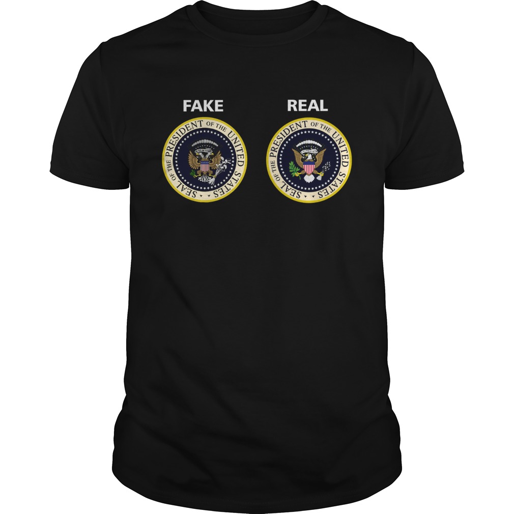 Real and Fake Presidential Seal shirt