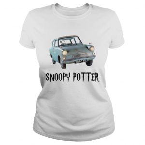 Snoopy driving Harry Potter ladies tee