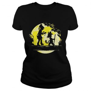 Son Goku Halloween is coming moon ladies tee