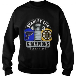 Stanley Cup champions St Louis Blues 4 3 Boston Bruins sweatshirt