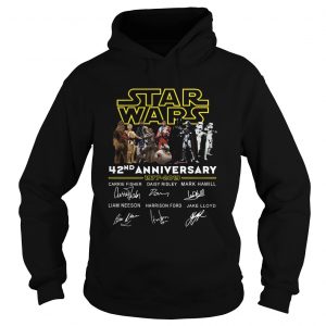 Star wars 42nd anniversary 19772019 signatures hoodie