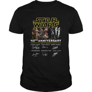 Star wars 42nd anniversary 19772019 signatures unisex