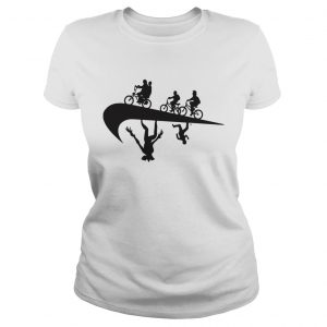 Stranger Thing Upside Down Nike ladies tee