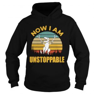 Stranger Things 3 Vintage I am unstoppable T Rex hoodie