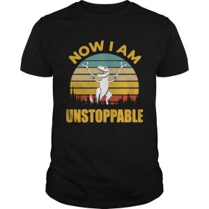 Stranger Things 3 Vintage I am unstoppable T Rex unisex