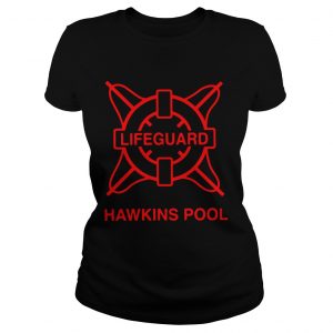 Stranger Things lifeguard Hawkins Pool ladies tee