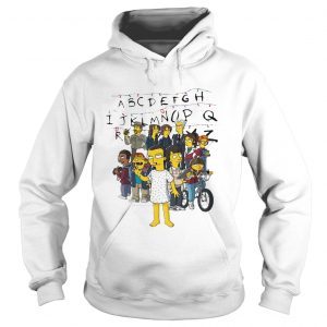 Stranger things The Simpsons abcdefghijklmnopqrstuvwxyz hoodie