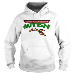 Support advocate educate autism hoodie