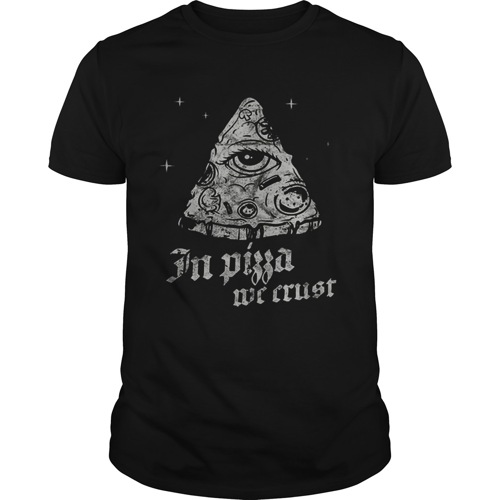 Tarot Satan Occult In Pizza We Crust Illuminanti NWO Satan shirt