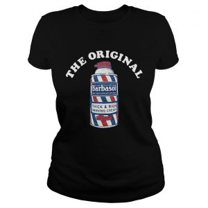 The original Barbasolthick and rich shaving cream ladies tee