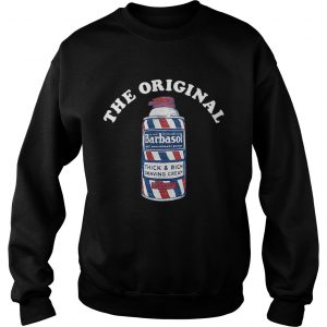 The original Barbasolthick and rich shaving cream sweatshirt