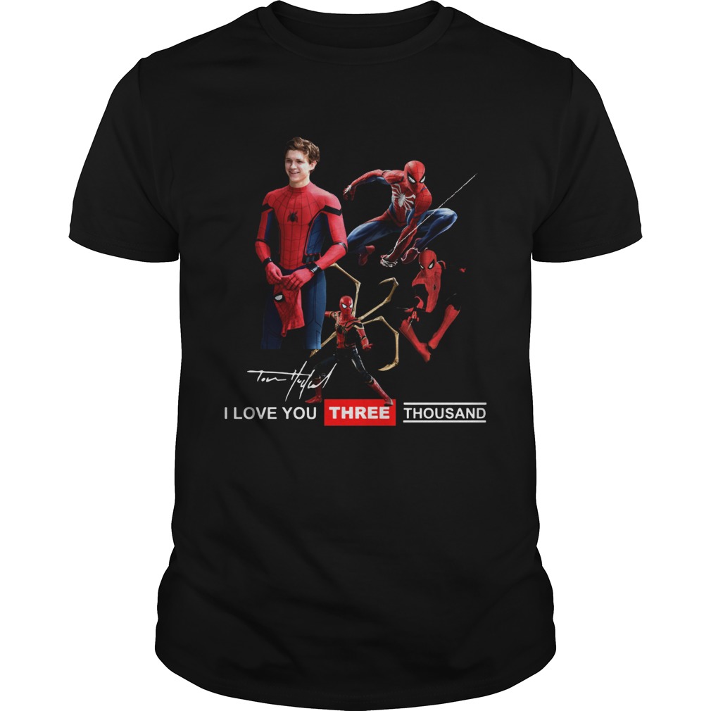 Tony Parker Spiderman I love you three thousand shirt