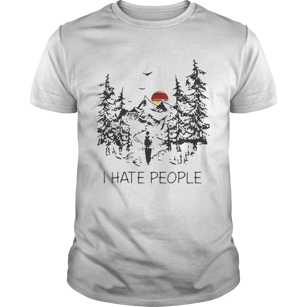 Top I hate people camp shirt