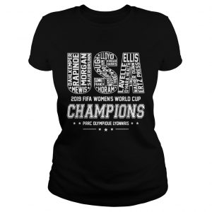 USA Womens World Cup Champions 2019 Team Name ladies tee