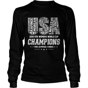 USA Womens World Cup Champions 2019 Team Name longsleeve tee