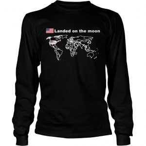 USA landed on the moon longsleeve tee