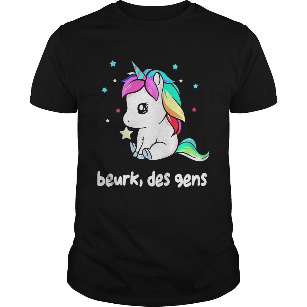 Unicorn beurk des gens shirt