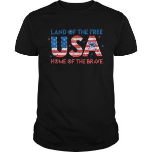 Usa Home Of The Free Land Of The Brave 4th Of July Flag unisex