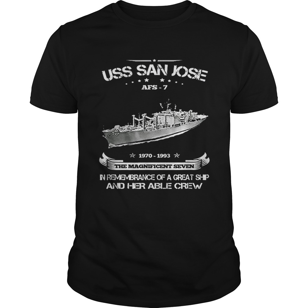 Uss San Jose Afs7 shirt