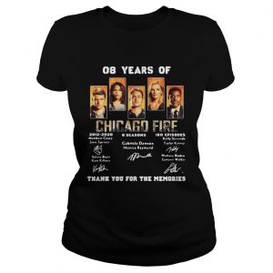 08 years of Chicago Fire thank you for the memories ladies tee