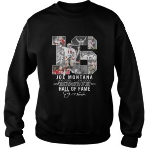 16 Joe Montana Joe cool San Francisco 49ers 1979 1992 Hall of fame sweatshirt