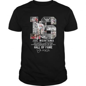 16 Joe Montana Joe cool San Francisco 49ers 1979 1992 Hall of fame unisex