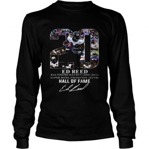 20 Ed Reed hall of fame longsleve tee