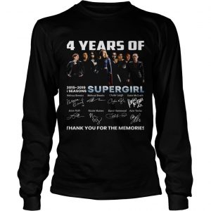 4 years of Supergirl 2019 thank you longsleeve tee