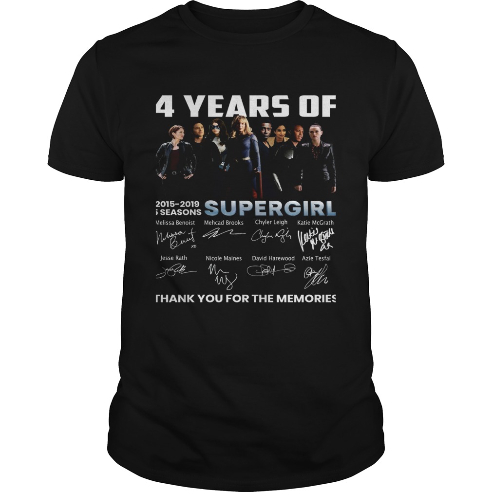 4 years of Supergirl 2019 thank you shirt