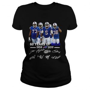 60 years of Bills 1959 2019 ladies tee