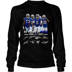 60 years of Bills 1959 2019 longsleeve tee