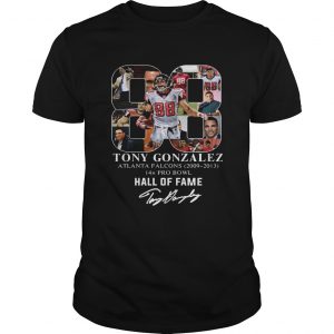 88 Tony Gonzalez Atlanta Falcons Hall Of Fame unisex