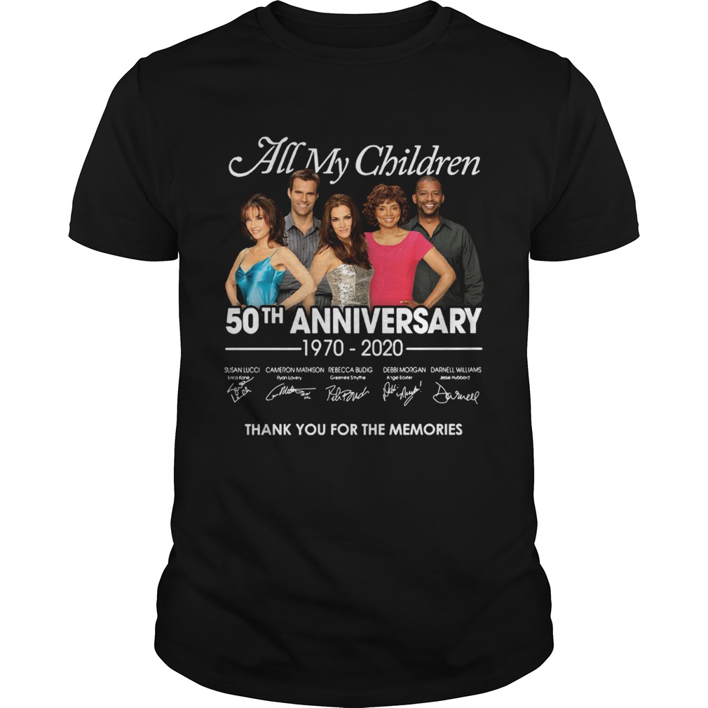 All my children 50th anniversary 1970 2020 thank you for the memories shirt