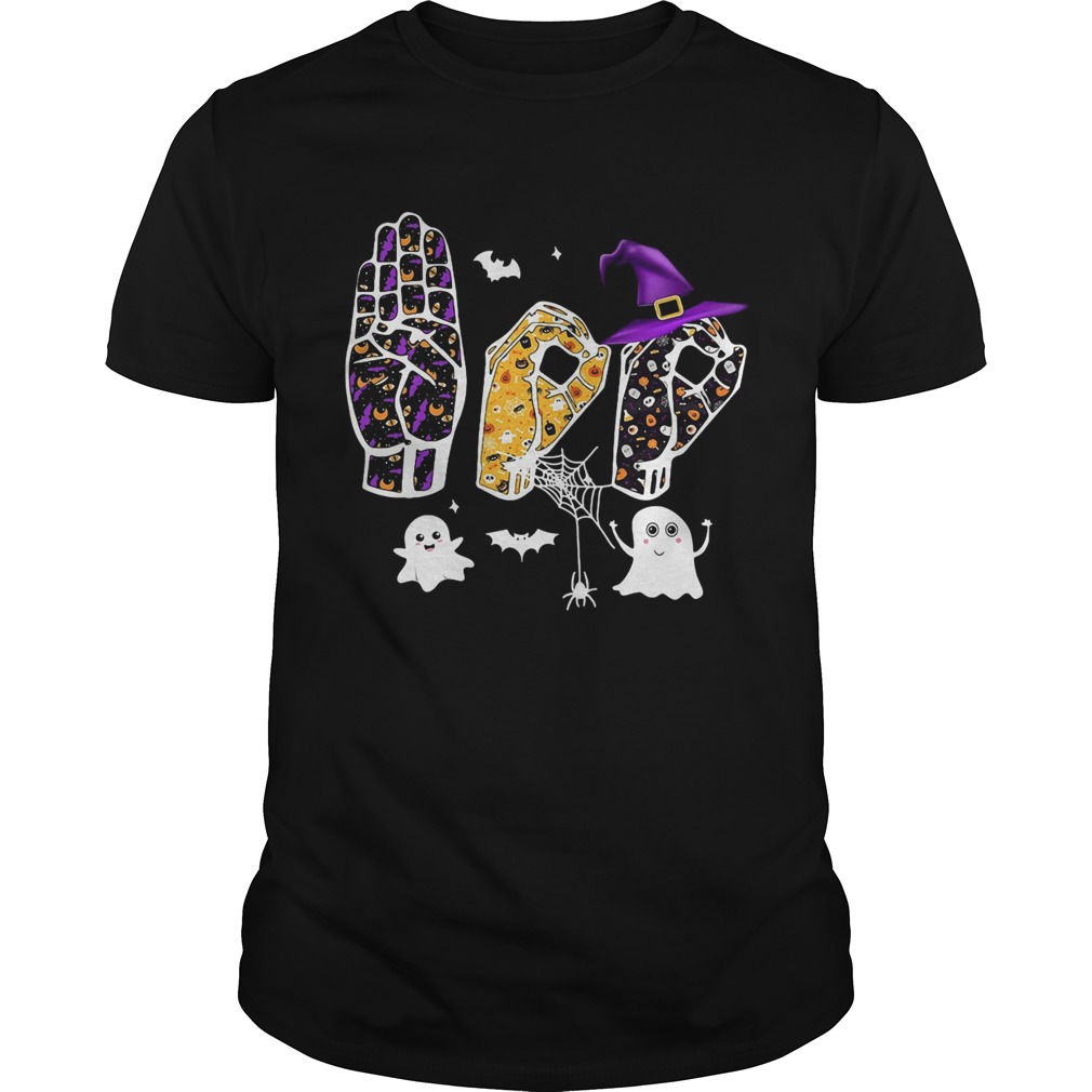 Asl Boo Halloween shirt