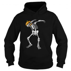 Awesome Dabbing Skeleton Pumpkin Halloween Dab Boys Kids hoodie