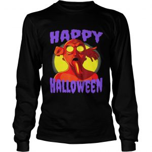 Awesome Happy Halloween Zombie Monster longsleeve tee