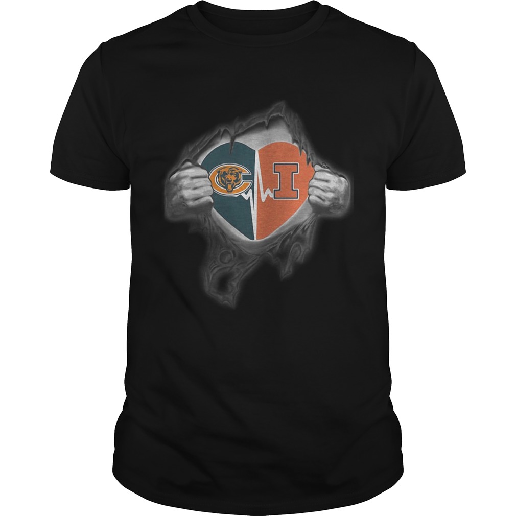 Bears Illinois Its in my heart inside me shirt