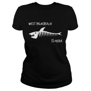 Best price West Palm Beach Florida Shark Skeleton ladies tee