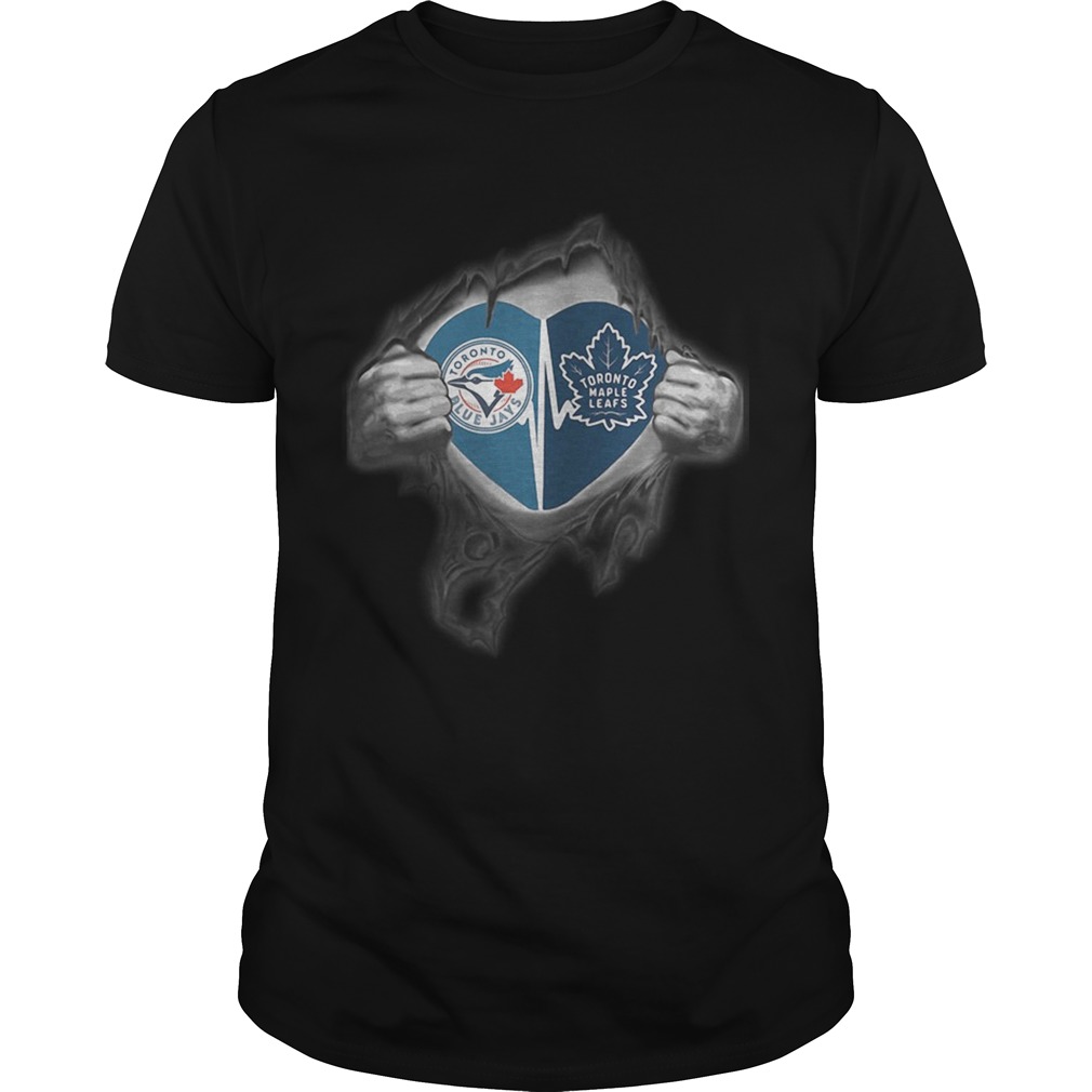 Blue Jays Maple Leafs Its in my heart inside me shirt